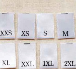 Printed Size Label
